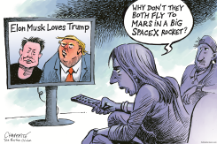 ELON AND DONALD, A BROMANCE by Patrick Chappatte