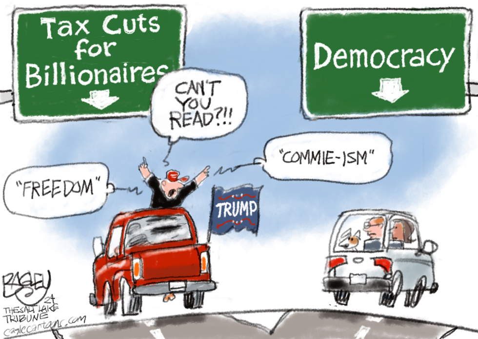  ROAD TO DEMOCRACY by Pat Bagley