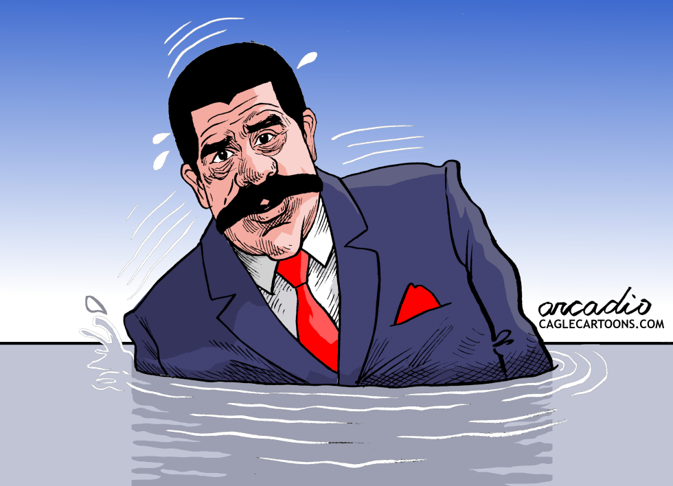 Maduro sinks in democracy.