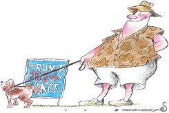 DOG GIVES POLITICAL OPINION by Randall Enos