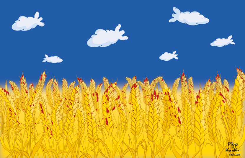 Ukrainian flag...