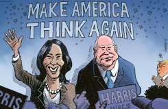 KAMALA HARRIS AND TIM WALZ by Patrick Chappatte
