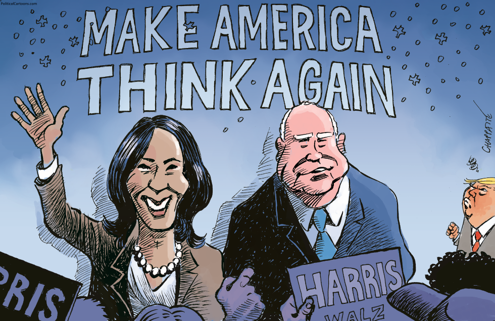 Kamala Harris and Tim Walz