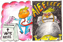 TRUMP HAS NIGHTMARE ABOUT HIM VOTING FOR KAMALA by Randall Enos
