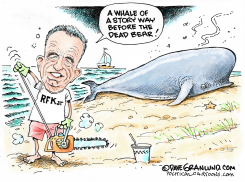 RFK JR AND WHALE by Dave Granlund