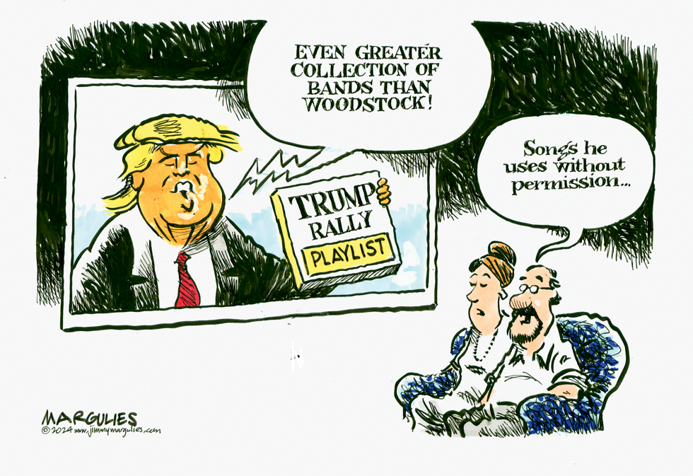 Trump rallies use songs without permission