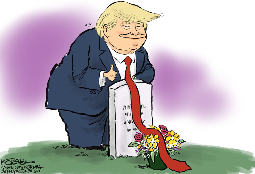 Trump Offends at Arlington Cemetery
