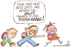 LOOKING FORWARD TO THIRD GRADE by Randall Enos