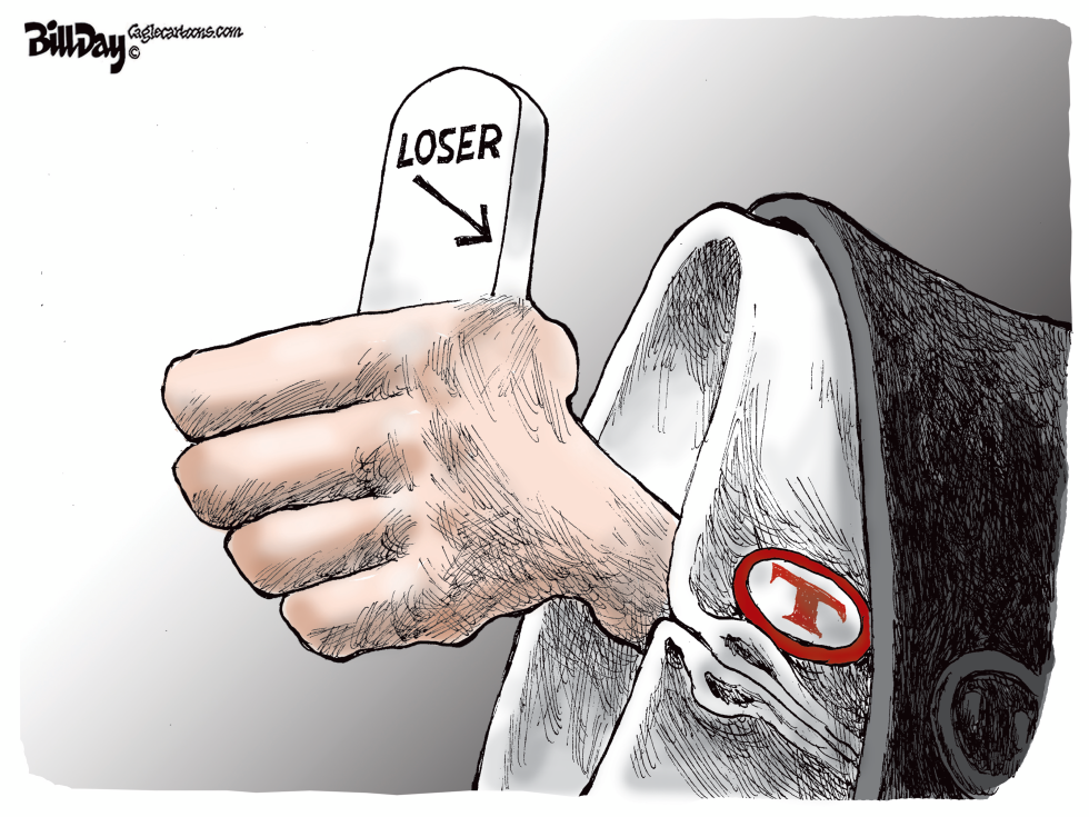 Loser Trump Thumbs Up at Arlington Cemetery with Gravestone