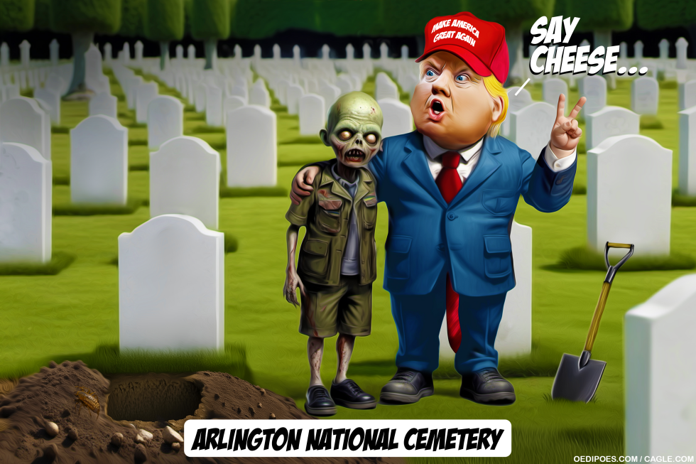 Trump at Arlington national cemetery