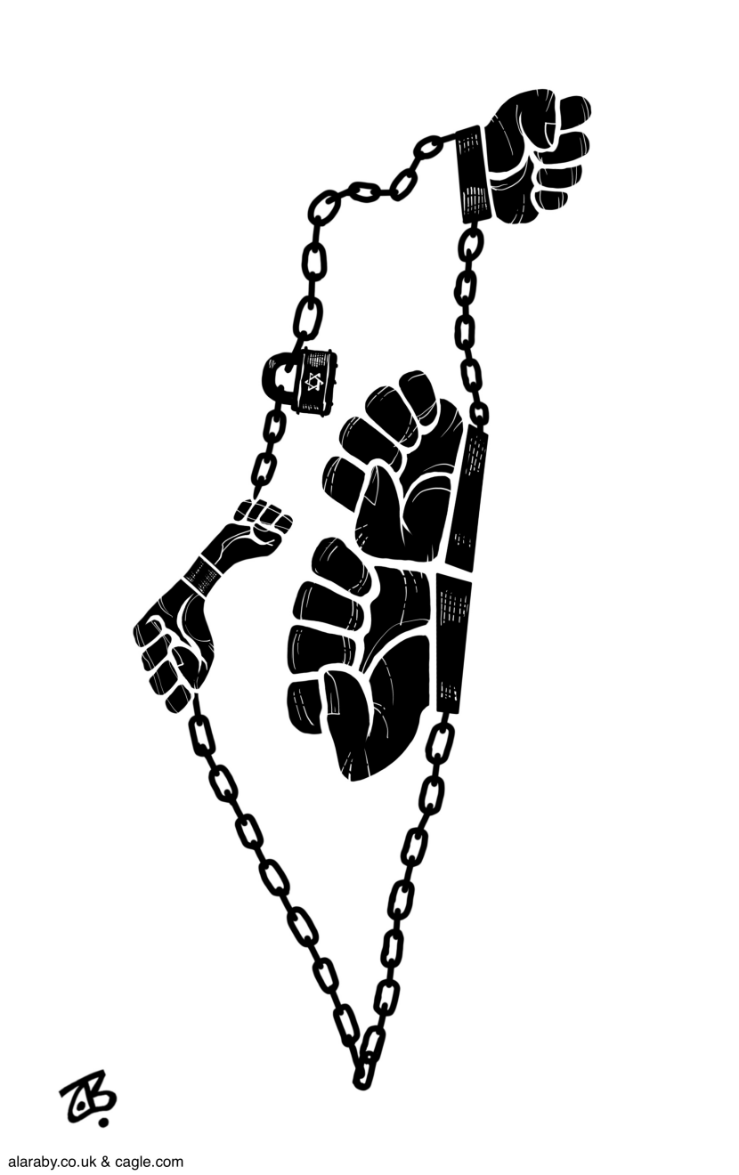 Israel occupation map chains westbank gaza golan