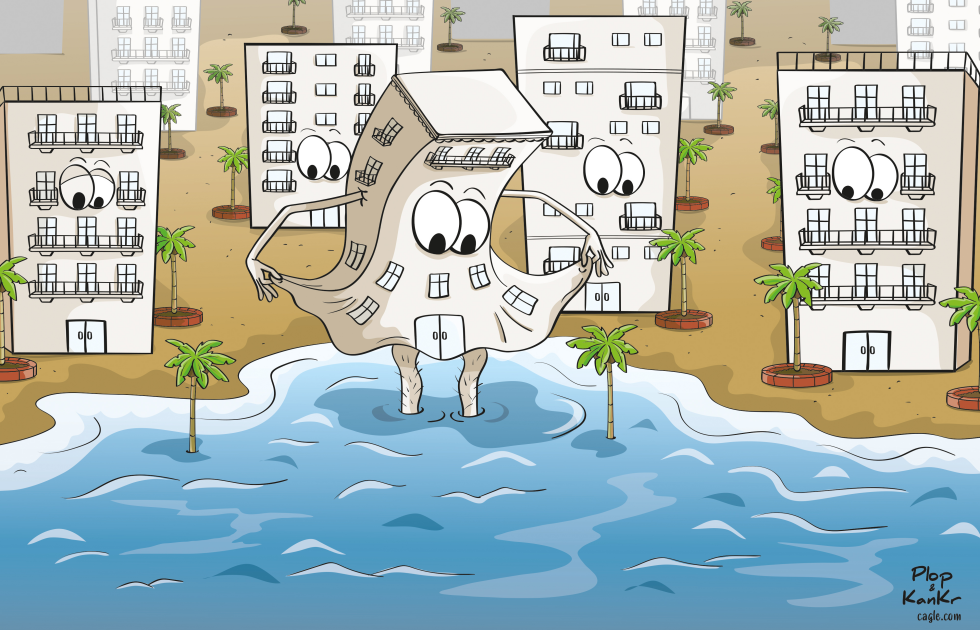 rising sea levels cause flooding