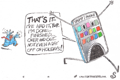 TRUMP'S IPHONE QUITS by Randall Enos