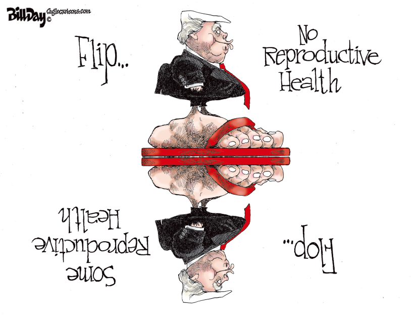Trump Flip Flop over Healthcare for Women