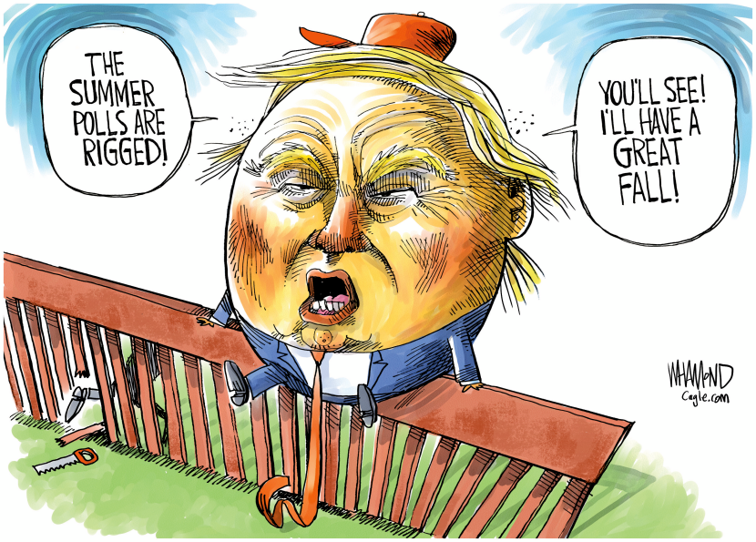 Trumpty Dumpty sat on his wall
