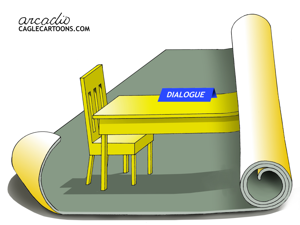 Dialogue in Ukraine and other conflicts.