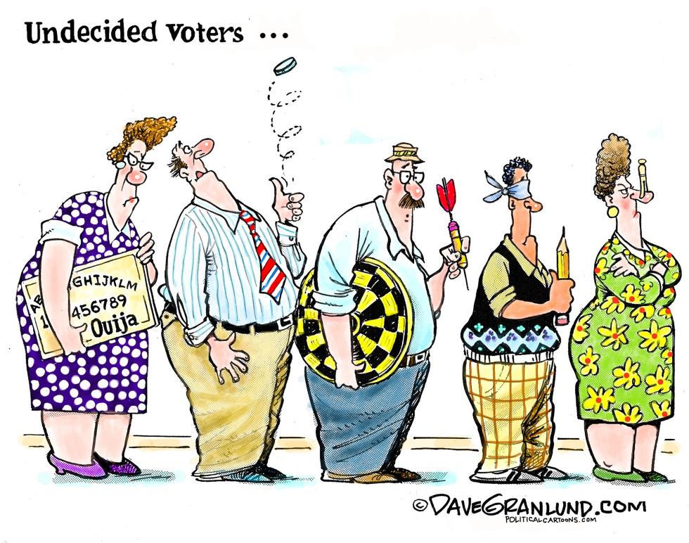 #2 UNDECIDED VOTERS by Dave Granlund