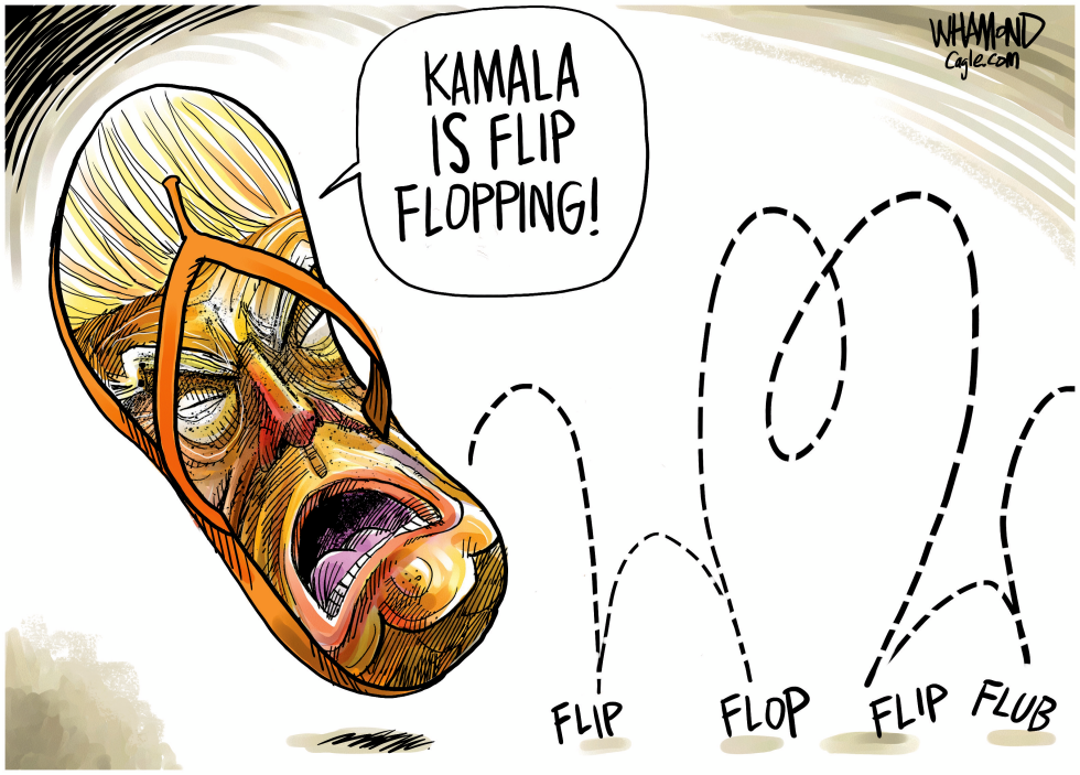 Trump flip flops