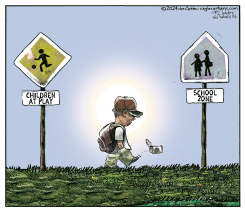 BACK TO SCHOOL FOR NORTH AMERICAN CHILDREN by Michael de Adder