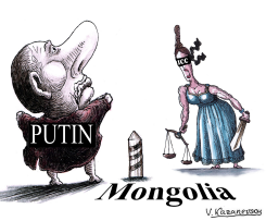 PUTIN IN MONGOLIA AND ICC by Vladimir Kazanevsky
