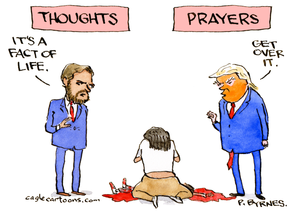 Thoughts And Prayers Cartoons