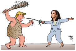 DEBATE TRUMP-HARRIS by Arend van Dam