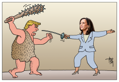 DEBATE TRUMP-HARRIS by Arend van Dam