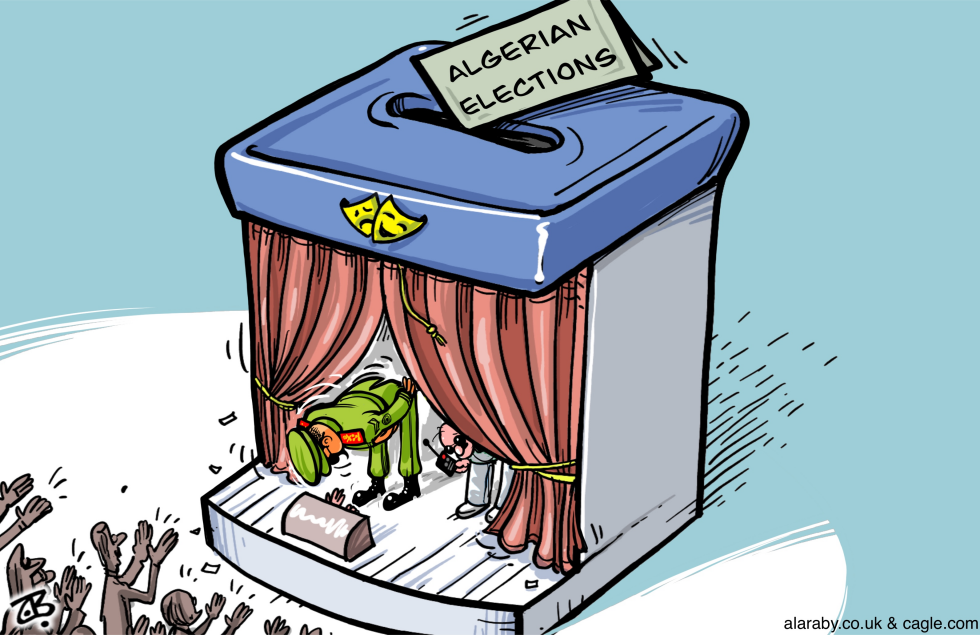 Algerian Election theatre play dictator democracy
