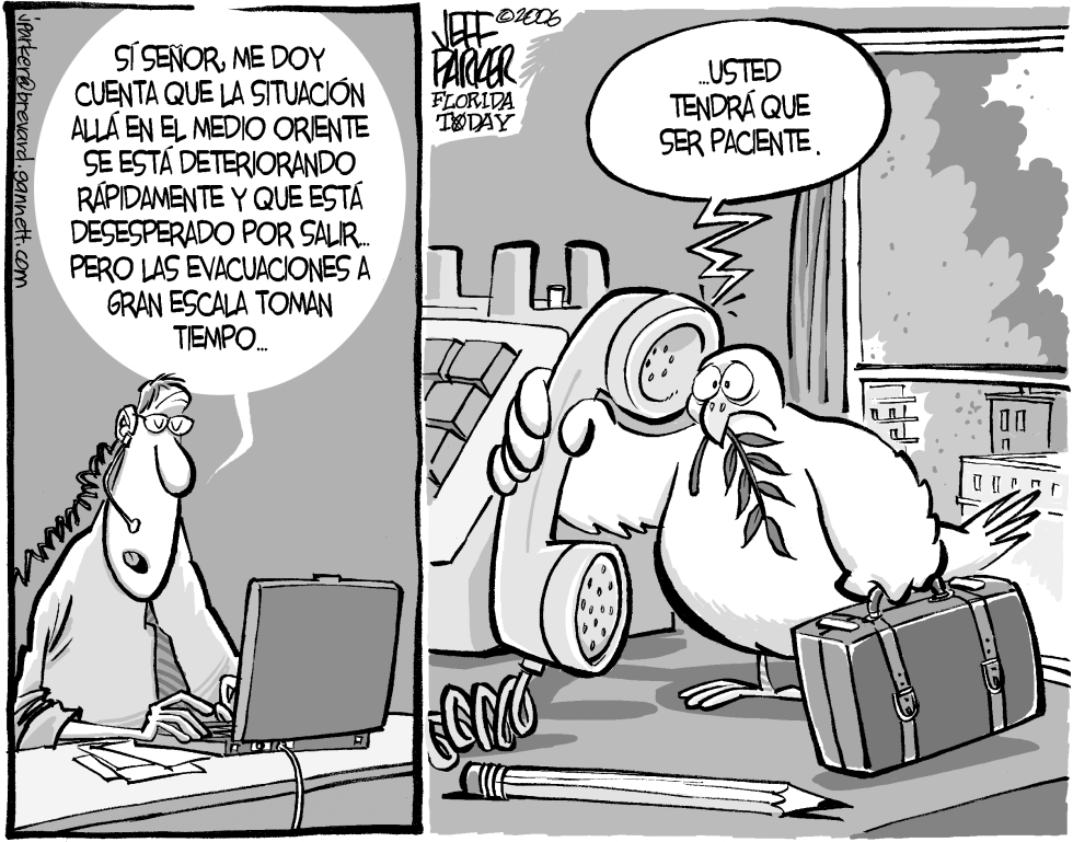 Evacuacion en Libano