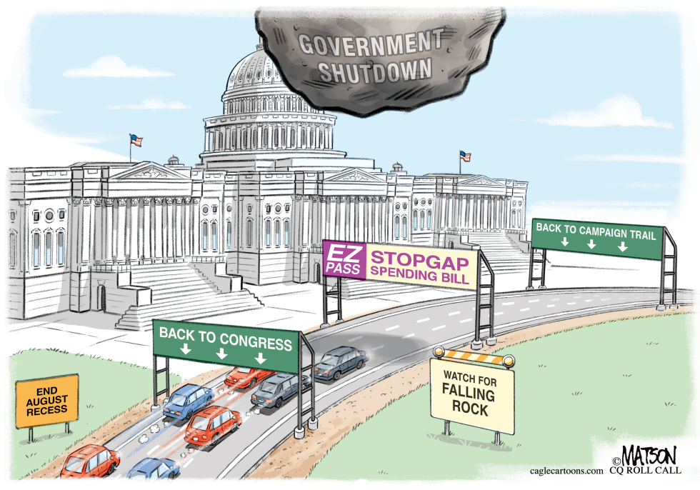 #2 CONGRESS RETURNS TO PASS STOPGAP SPENDING BILL by R.J. Matson