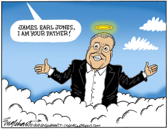 JAMES EARL JONES CARTOON OBITUARY by Bob Englehart