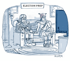 VOTERS PREPARING FOR THE ELECTION OUTCOME by Peter Kuper