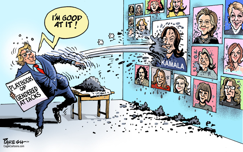 Trump records in gendered attacks