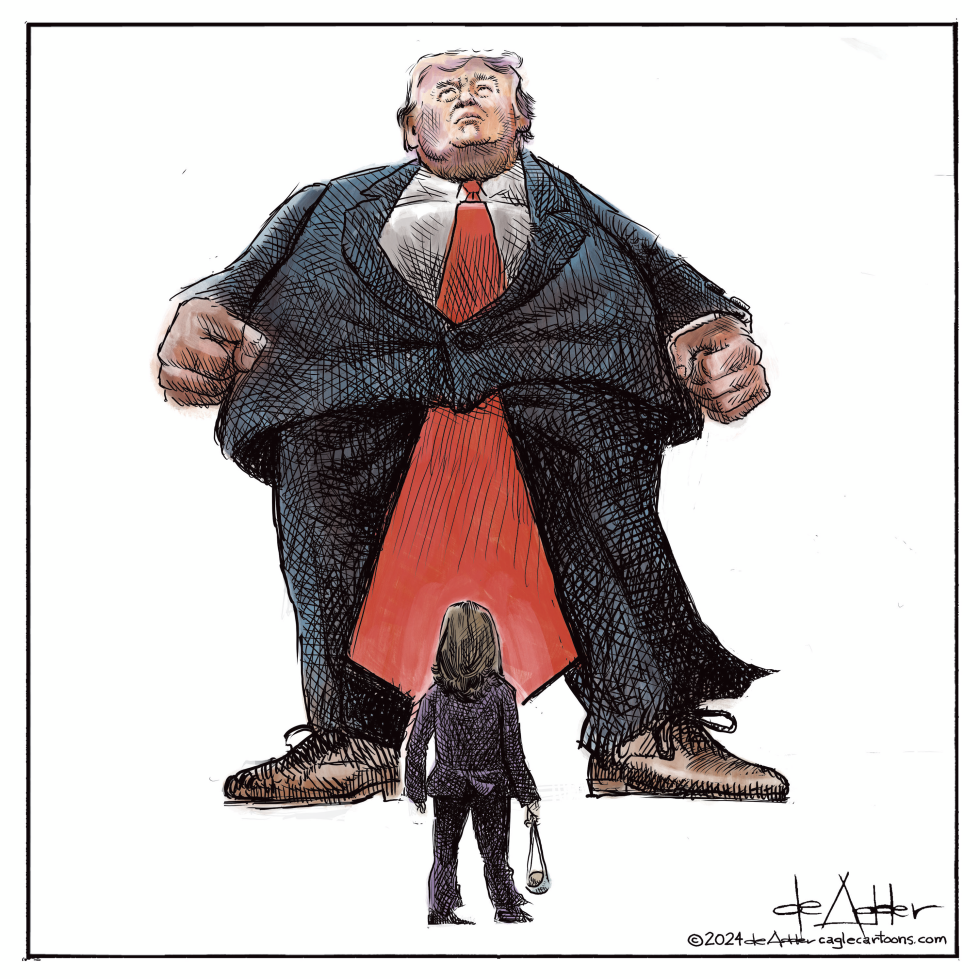 Kamala Harris Trump is David Goliath