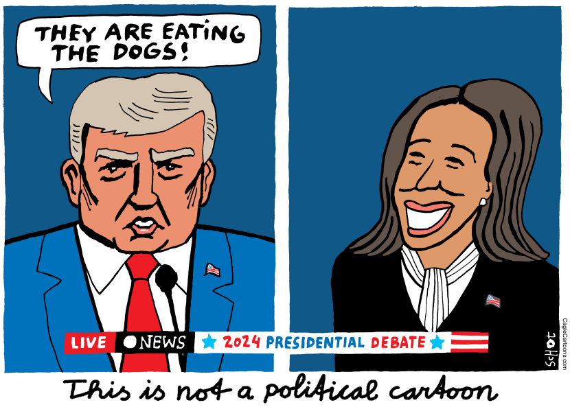 Trump presidential debate: migrants eat dogs