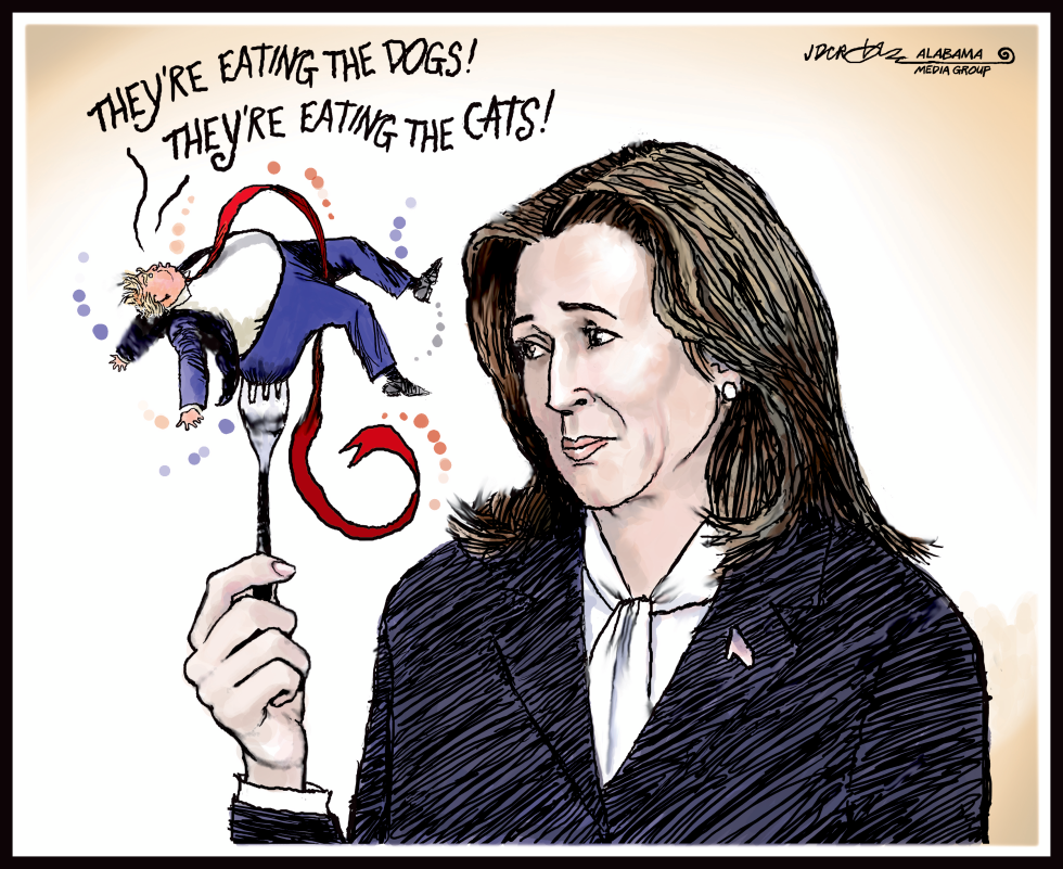Kamala puts a fork in Trump
