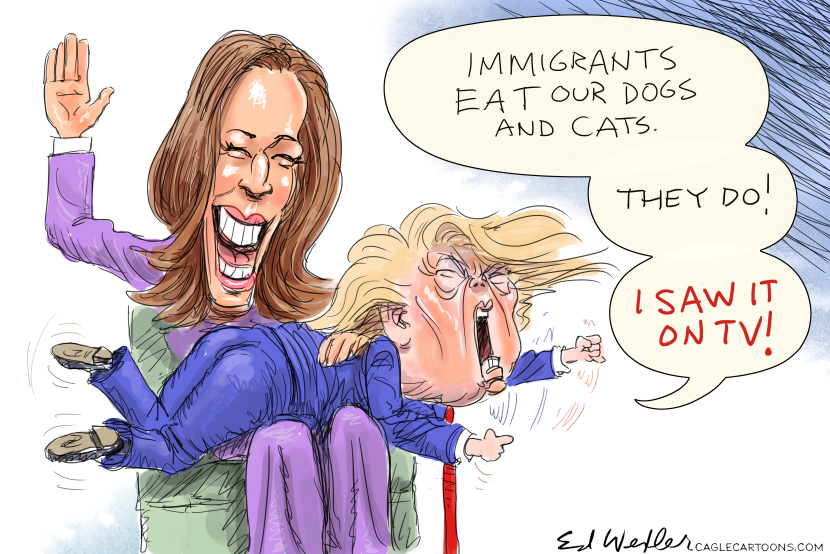 Trump Spanked by Kamala I Saw It On TV