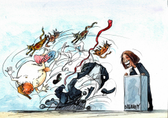 KAMALA HARRIS VS DONALD TRUMP by Pierre Ballouhey