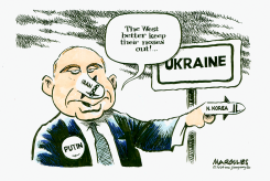 PUTIN AND UKRAINE AID FROM THE WEST by Jimmy Margulies
