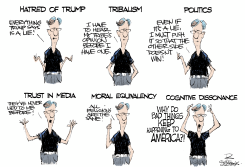 COGNITIVE DISSONANCE IN AMERICA  by Rivers