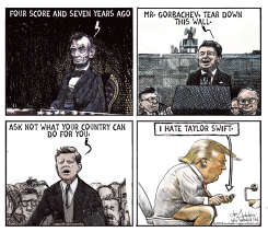 TRUMP DOESN'T LIKE TAYLOR SWIFT by Michael de Adder