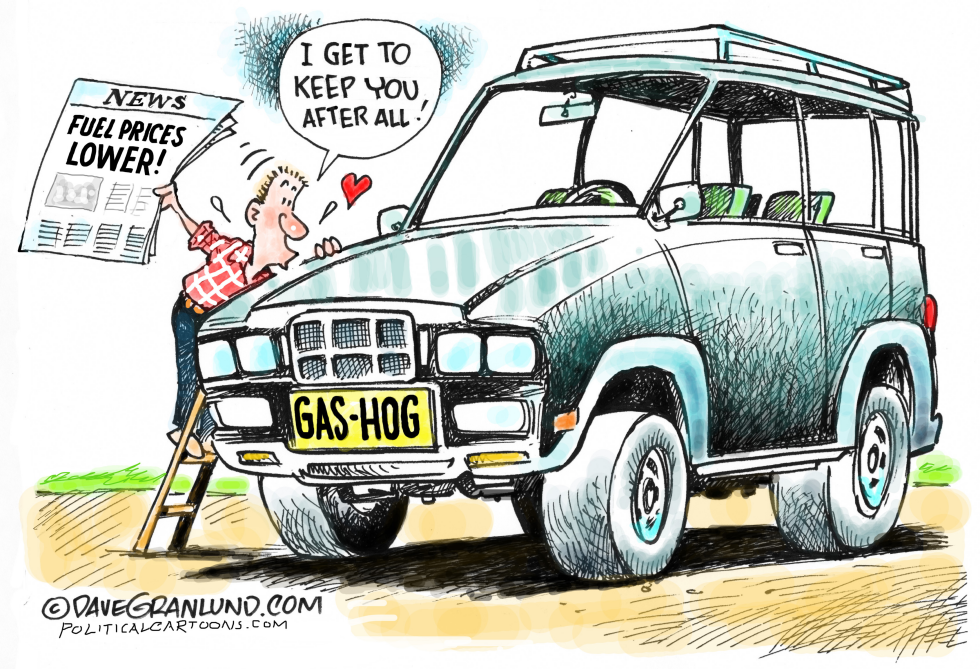 #1 FUEL PRICES LOWER by Dave Granlund