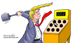 HIT THE MOLE, TRUMP by Arcadio Esquivel