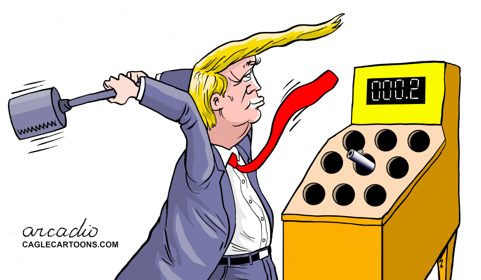 Hit the mole, Trump.
