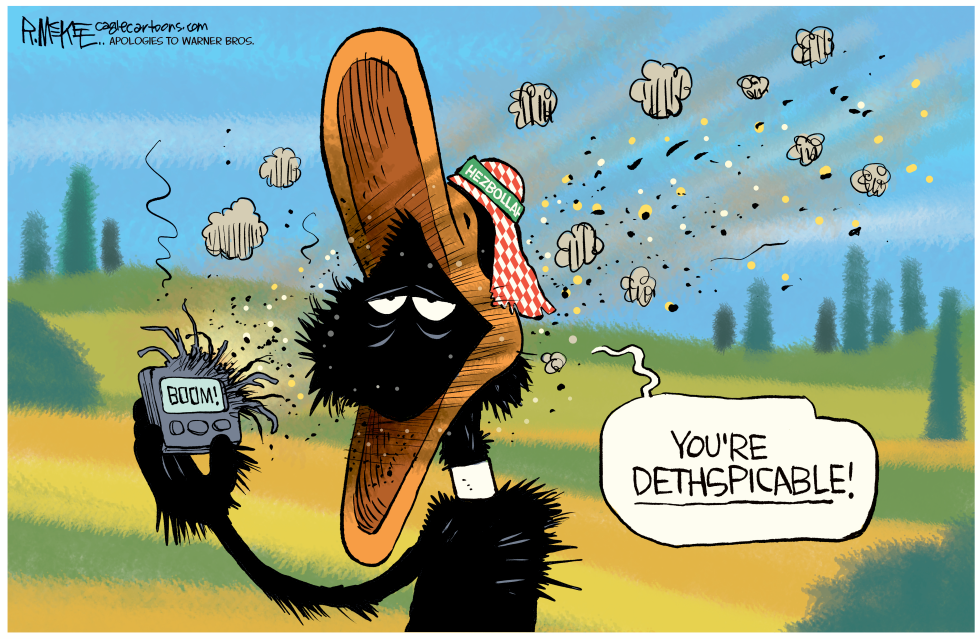 Hezbollah Pagers Are Blowing Up Like Daffy Duck