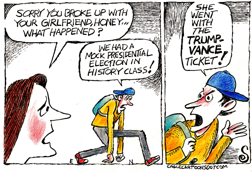GIRL FRIEND VOTES TRUMP-VANCE