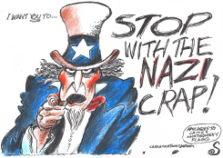 UNCLE SAM SAYS STOP WITH NAZI CRAP by Randall Enos