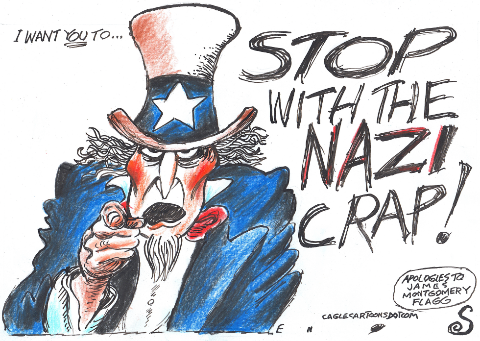UNCLE SAM SAYS STOP WITH NAZI CRAP