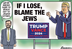 TRUMP READY TO BLAME JEWS FOR ANY LOSS by Steve Greenberg