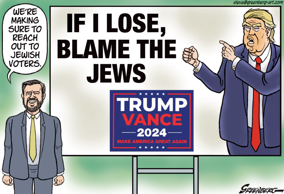 Trump ready to blame Jews for any loss